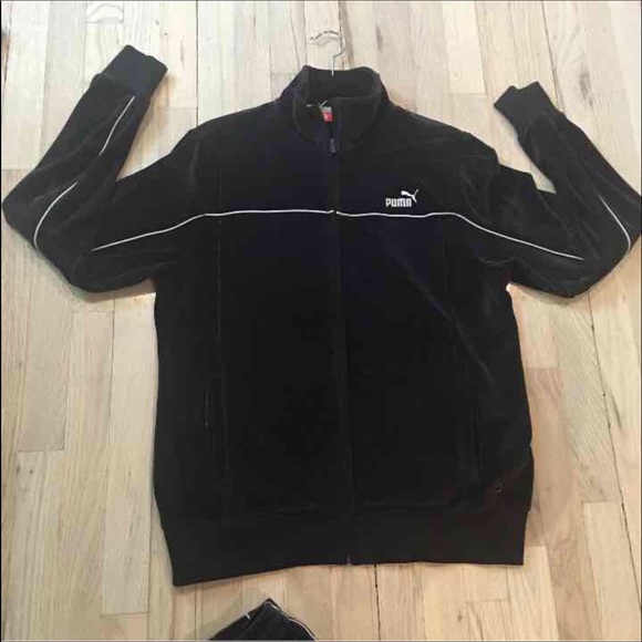 men's puma black tracksuit